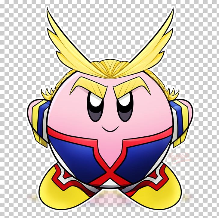 Kirby All Might Video Game Drawing Fan Art PNG, Clipart, All Might, Anime, Art, Cartoon, Crossover Free PNG Download