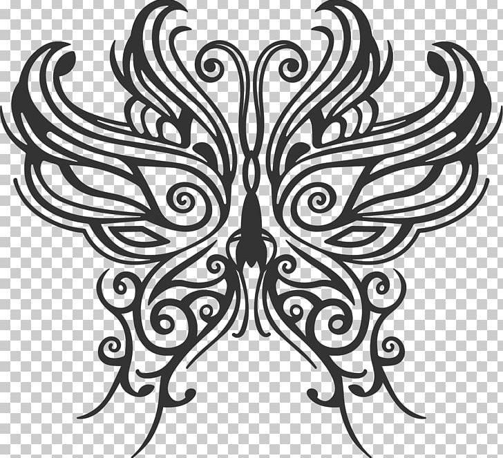 Butterfly Sticker Decoratie PNG, Clipart, Art, Artwork, Black, Black And White, Butterfly Free PNG Download