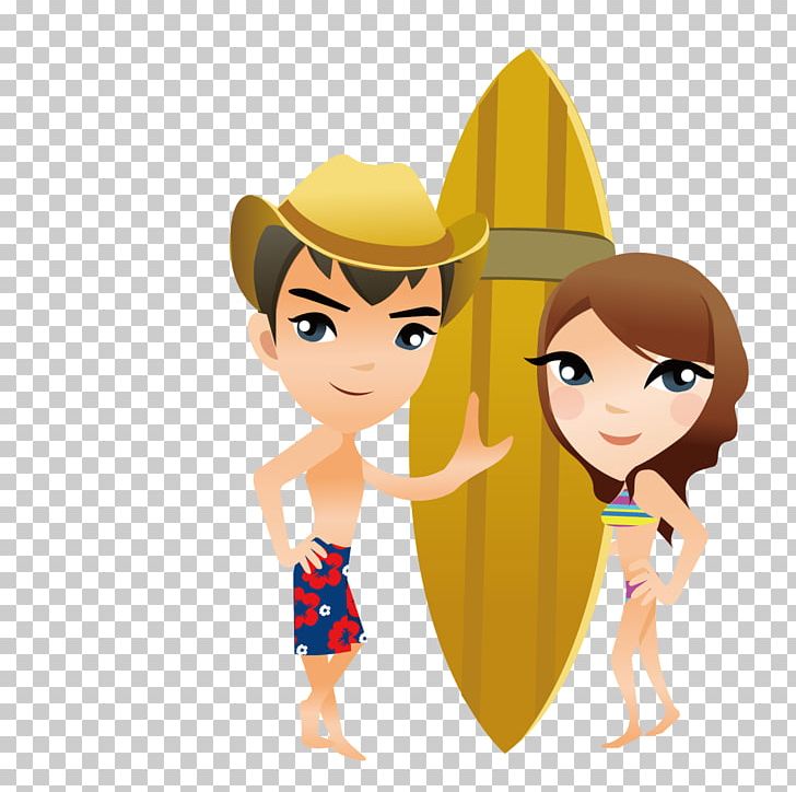 Cartoon Illustration PNG, Clipart, Aquatic, Art, Beach, Cartoon Couple, Child Free PNG Download