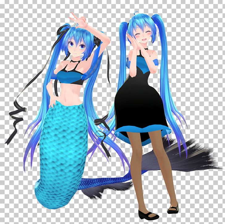 MikuMikuDance Hatsune Miku Clothing Mermaid Dress PNG, Clipart, Anime, Casual, Character, Clothing, Costume Free PNG Download
