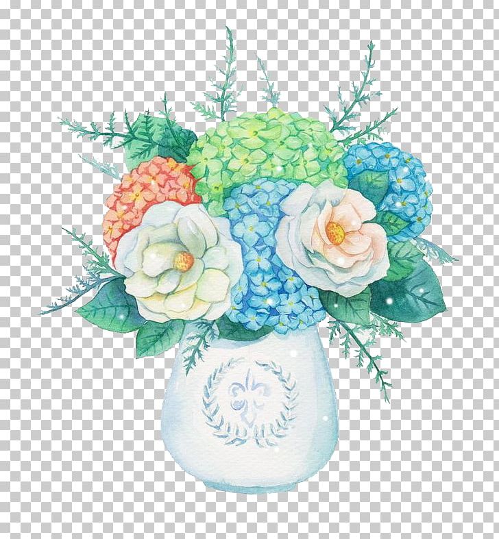 Vase Flower Floral Design PNG, Clipart, Blue, Cartoon, Cut Flowers, Decorate, Drawing Free PNG Download