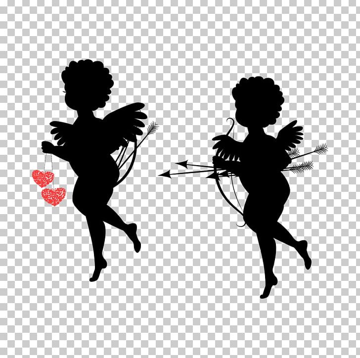 Cupid Heart PNG, Clipart, Art, Black And White, Character, Computer Wallpaper, Day Free PNG Download