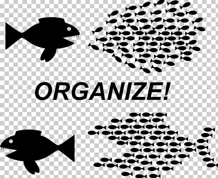 Fish Organization PNG, Clipart, Animals, Art, Black, Black And White, Brand Free PNG Download