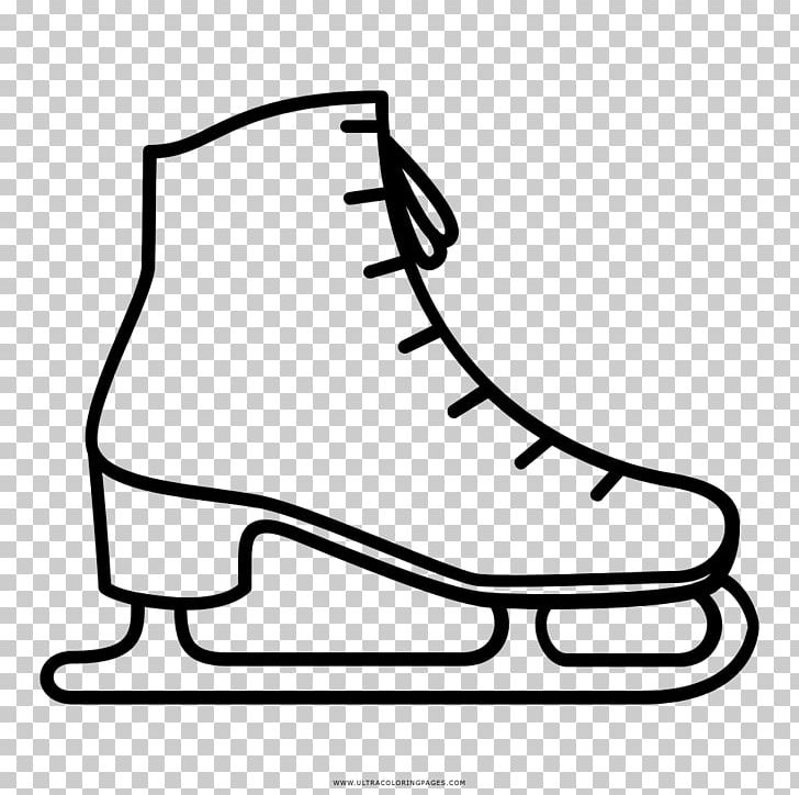 Ice Skates Ice Skating Patín Isketing PNG, Clipart, Art, Black, Black And White, Drawing, Figure Skating Free PNG Download