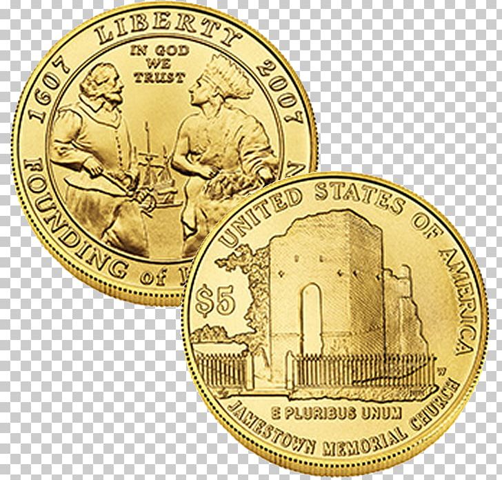 Coin Jamestown United States Mint Roanoke Colony Gold PNG, Clipart, Bronze Medal, Cash, Coin, Commemorative Coin, Currency Free PNG Download