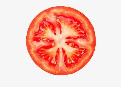 sliced tomato clipart