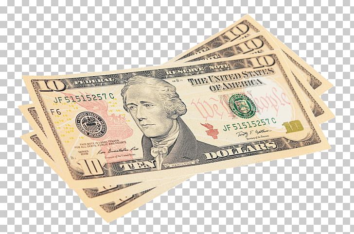 Money United States Dollar United States Ten-dollar Bill Cash Banknote PNG, Clipart, Banknote, Cash, Currency, Dollar, Hole Punch Free PNG Download