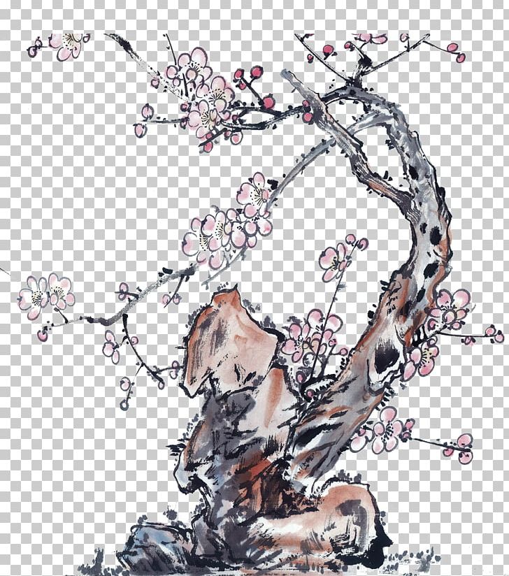 Ink Wash Painting Plum Blossom Chinese Painting Four Gentlemen PNG, Clipart, Antique Background, Antique Frame, Antique Pattern, Antiques, Antiquity Free PNG Download