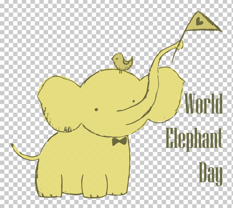 World Elephant Day Elephant Day PNG, Clipart, African Bush Elephant, African Elephants, Birds, Cartoon, Drawing Free PNG Download