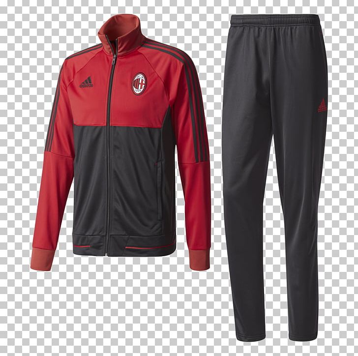 A.C. Milan Tracksuit Serie A UEFA Champions League Sport PNG, Clipart, Ac Milan, Adidas, Black, Brand, Football Free PNG Download