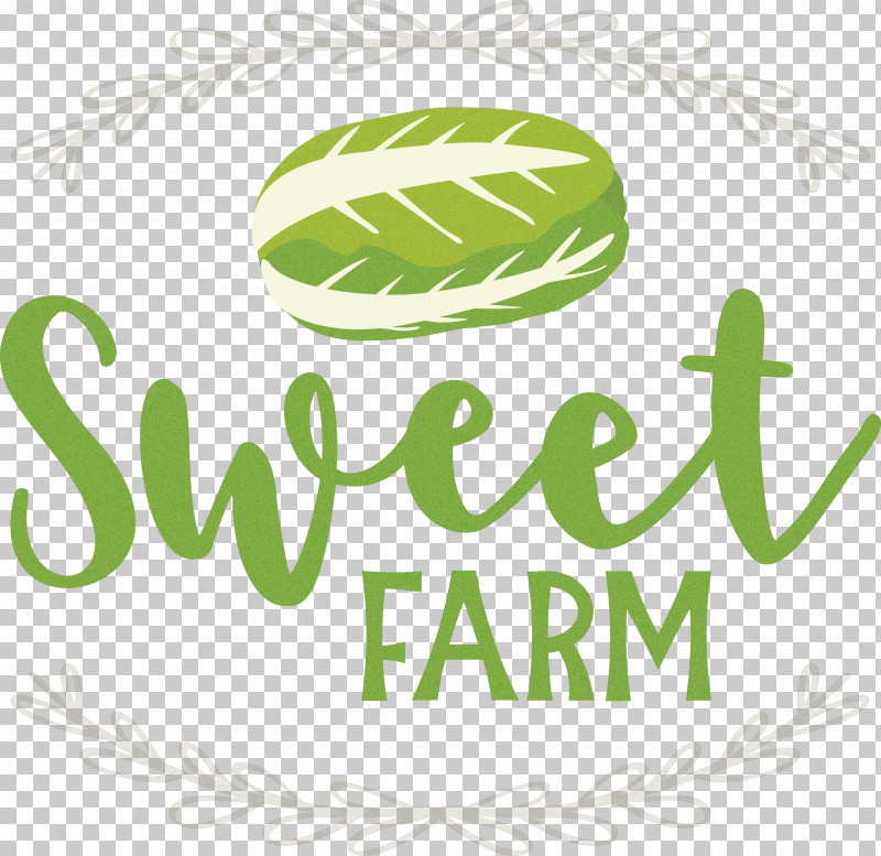 Sweet Farm PNG, Clipart, Calligraphy, Fruit, Green, Leaf, Line Free PNG Download