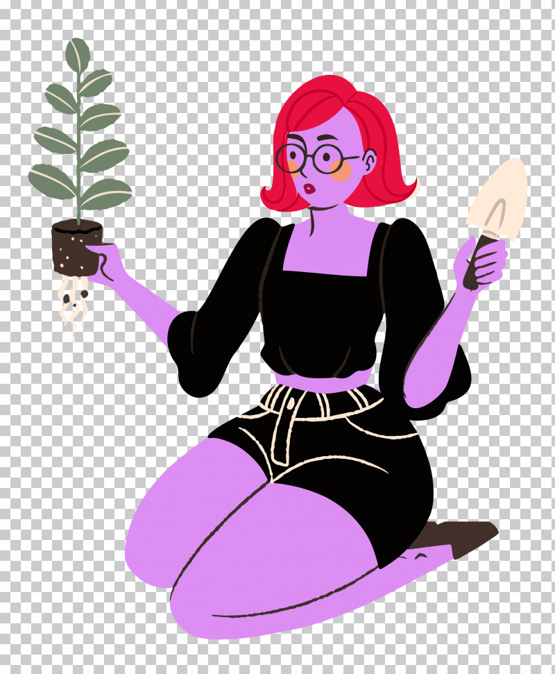 Planting Woman Garden PNG, Clipart, Cartoon, Character, Garden, Lady, Planting Free PNG Download