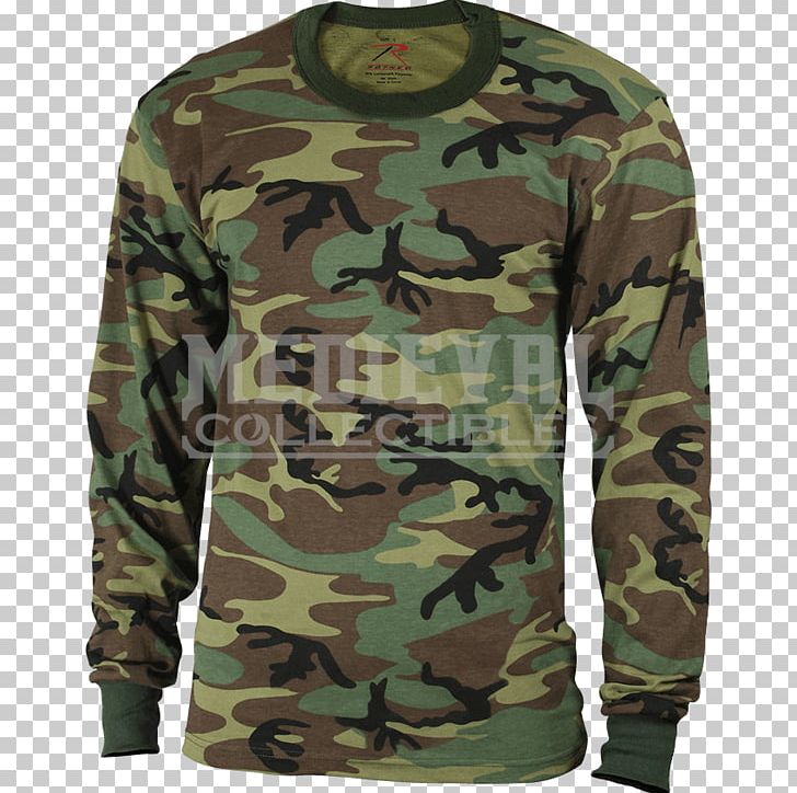 Long-sleeved T-shirt U.S. Woodland Military Camouflage PNG, Clipart, Army Combat Shirt, Army Combat Uniform, Camo, Camouflage, Clothing Free PNG Download