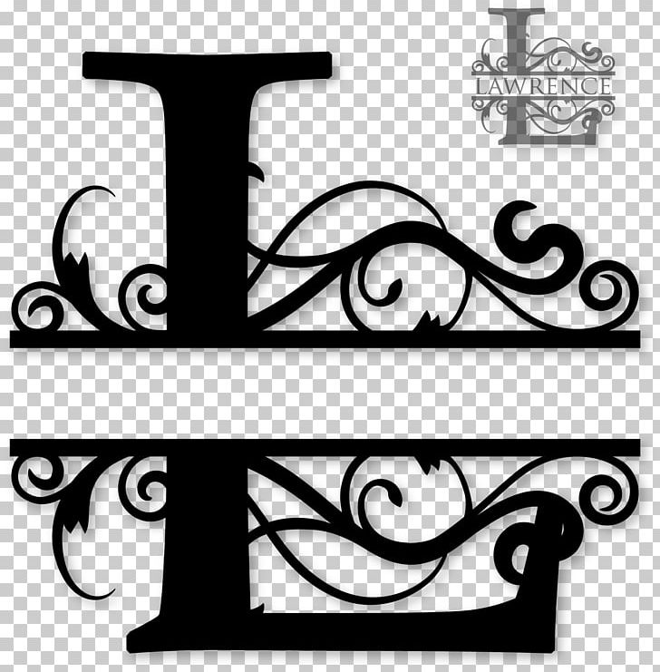 Monogram Letter Initial PNG, Clipart, Artwork, Black And White, Cricut, Encapsulated Postscript, Initial Free PNG Download