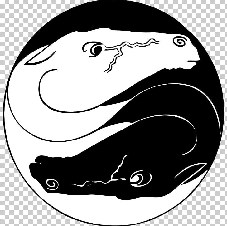 Yin And Yang Symbol PNG, Clipart, Black, Black And White, Carnivoran, Cartoon, Circle Free PNG Download