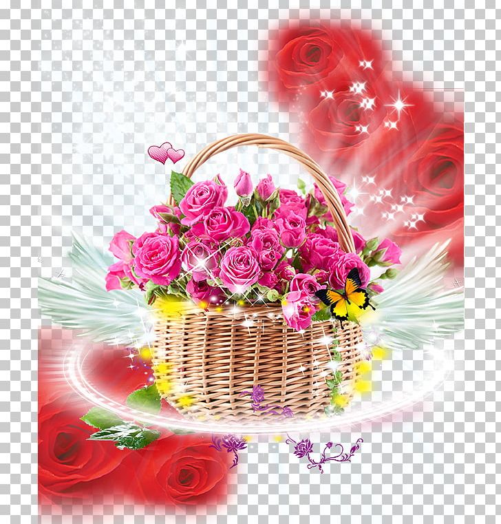 Basket Rose Pink Flower Bouquet PNG, Clipart, Abstract, Angel, Background Vector, Color, Feathers Free PNG Download