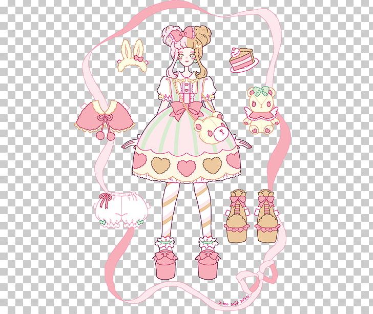 Doll Fashion Illustration Pink M PNG, Clipart, Anime, Art, Cartoon, Character, Costume Design Free PNG Download