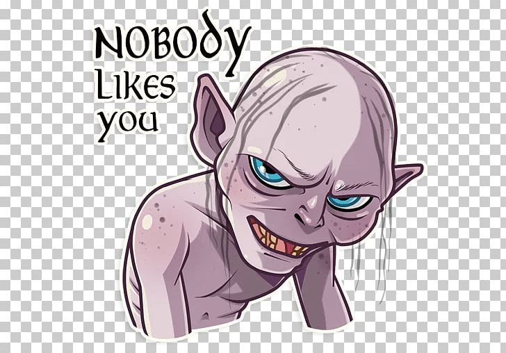 Gollum Sticker Telegram Character Frodo Baggins PNG, Clipart, Cartoon, Character, Crazytalk, Download, Draw Free PNG Download