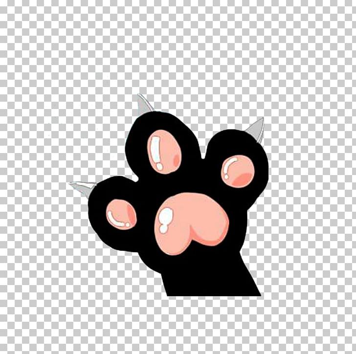 Cat Paw Domestic Pig Claw PNG, Clipart, Black, Black Cat, Cartoon, Cartoon Cat, Cartoon Cat Claw Free PNG Download