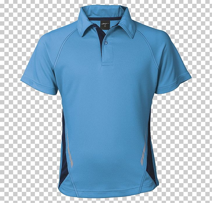 T-shirt Polo Shirt Sleeve Collar PNG, Clipart, Active Shirt, Blue, Clothing, Cobalt Blue, Collar Free PNG Download