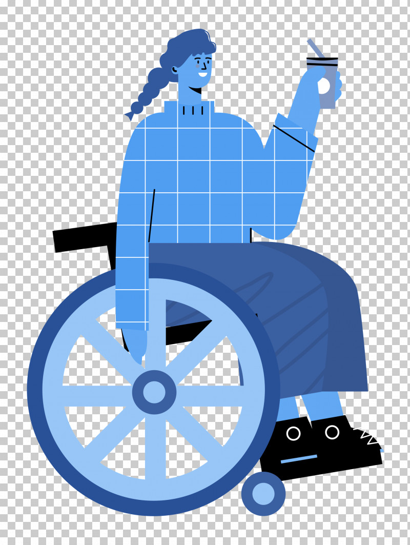 Sitting On Wheelchair Woman Lady PNG, Clipart, Behavior, Human, Lady, Microsoft Azure, Woman Free PNG Download
