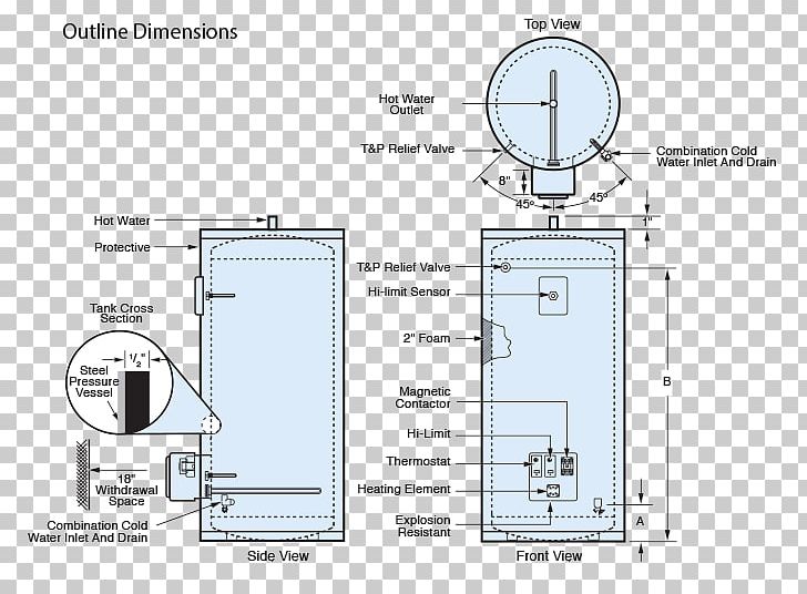 Solar Water Heating Hot Water Storage Tank Electric Heating Energy Factor PNG, Clipart, Angle, Area, Bradford White, Diagram, Drinking Water Free PNG Download