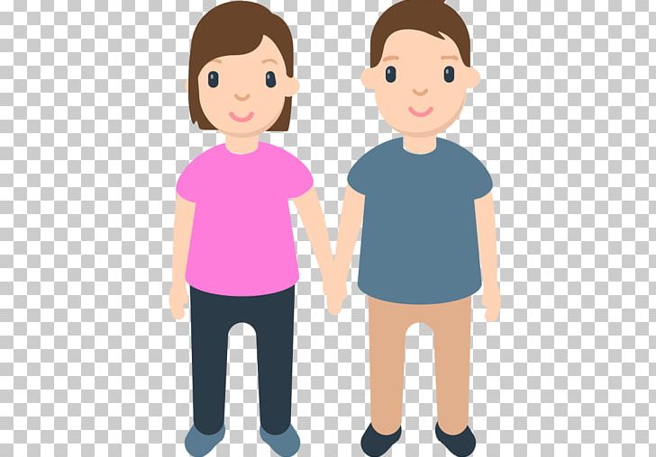 Emoji Woman Homo Sapiens Holding Hands PNG, Clipart, Arm, Boy, Cartoon, Cheek, Child Free PNG Download