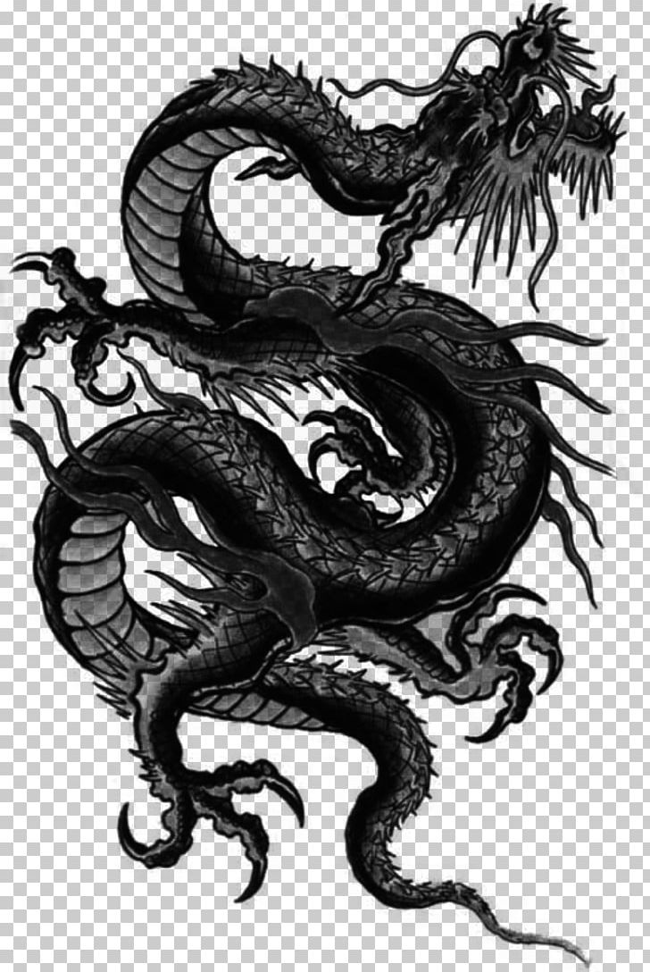 China Chinese Dragon Japanese Dragon Tianlong PNG, Clipart, Abziehtattoo, Black And White, China, Chinese Dragon, Chinese Zodiac Free PNG Download