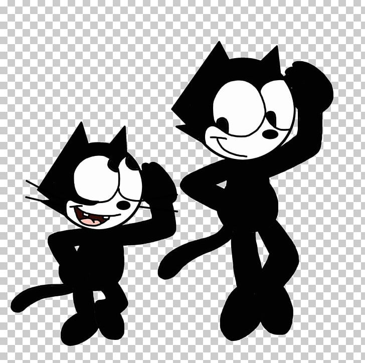 Felix The Cat Cartoon Dance PNG, Clipart, Animals, Art, Black, Black And White, Carnivoran Free PNG Download