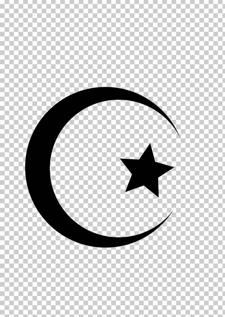 Star And Crescent Moon PNG, Clipart, Angle, Area, Black And White, Circle, Crescent Free PNG Download