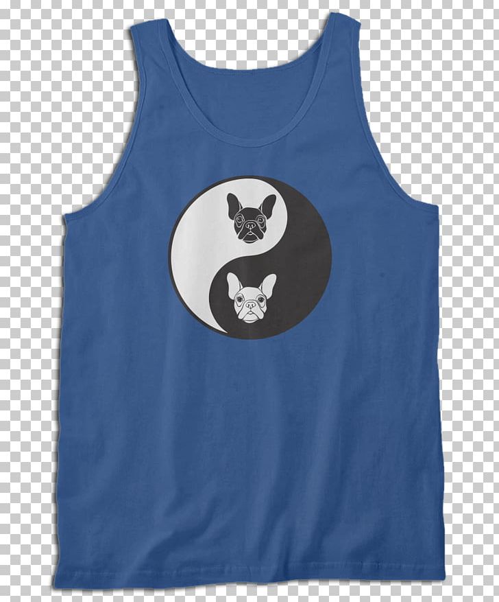 T-shirt French Bulldog Sleeveless Shirt PNG, Clipart, Active Shirt, Active Tank, Animal, Black, Blue Free PNG Download