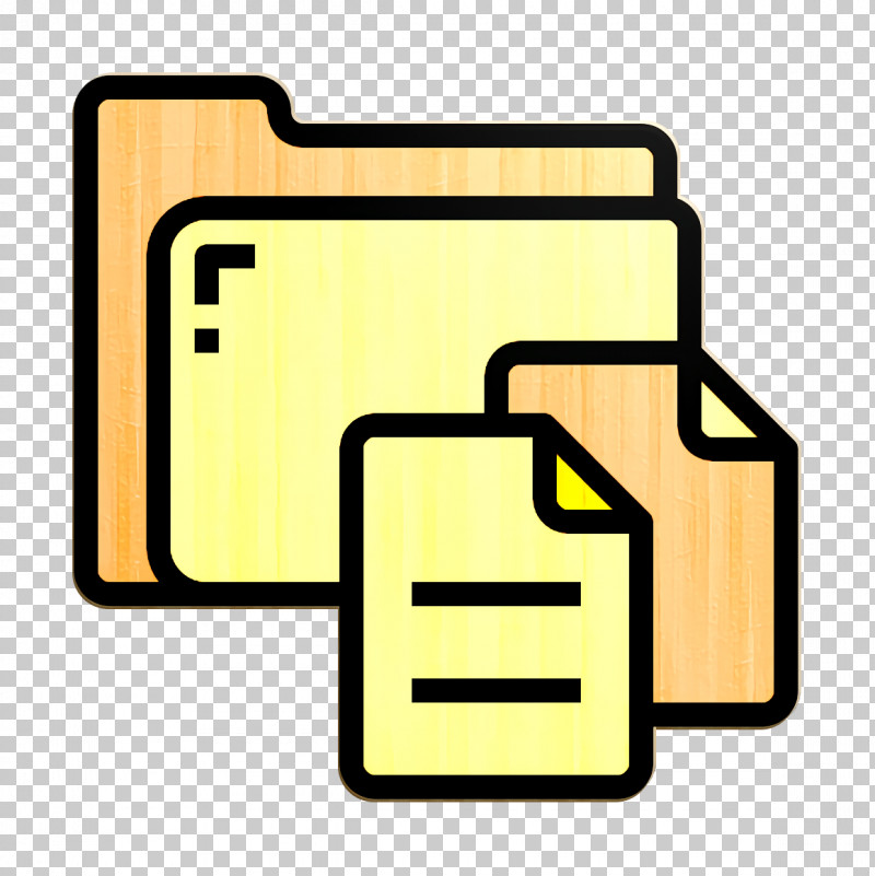 Folder And Document Icon Files And Folders Icon File Icon PNG, Clipart, File Icon, Files And Folders Icon, Folder And Document Icon, Line, Yellow Free PNG Download