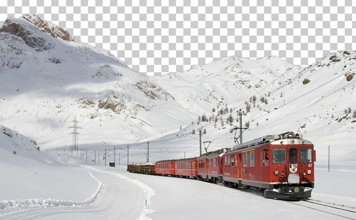 Bernina Railway Train Rail Transport Steam Locomotive PNG, Clipart, Computer, Geological Phenomenon, Mode Of Transport, Railroad Car, Retro Frame Free PNG Download