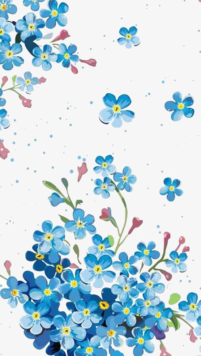 Blue Flower Illustration Background Material PNG, Clipart, Abstract, Backgrounds, Blue, Blue Clipart, Computer Graphic Free PNG Download