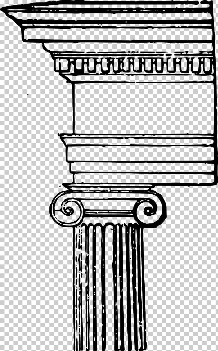 Ionic Order Column Classical Order PNG, Clipart, Angle, Architecture, Black And White, Capital, Classical Order Free PNG Download