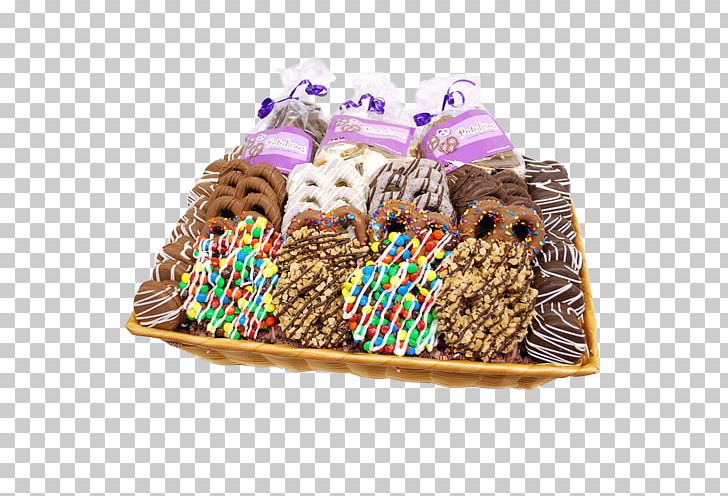 Pretzel Food Gift Baskets Chocolate Hamper PNG, Clipart, Basket, Candy, Chocolate, Dessert, Food Free PNG Download