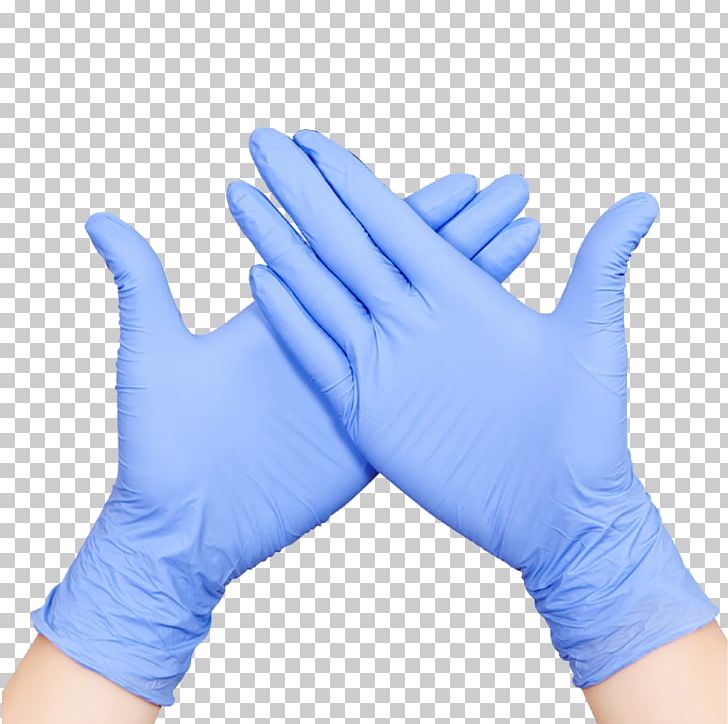 Rubber Glove Natural Rubber Nitrile Rubber Medical Glove PNG, Clipart, Blue, Clothing, Disposable, Finger, Glove Free PNG Download