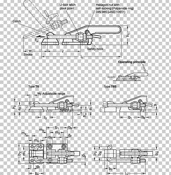 Stainless Steel Latch Welding Technical Drawing PNG, Clipart, Angle, Area, Art, Artwork, Auto Part Free PNG Download