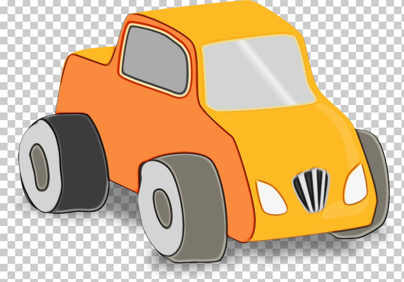 Vehicle Cartoon Yellow Car Model Car PNG, Clipart, Car, Cartoon, Model Car, Paint, Vehicle Free PNG Download
