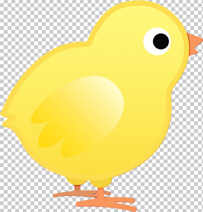 Yellow Beak Bird Cartoon Chicken PNG, Clipart, Beak, Bird, Cartoon, Chicken, Paint Free PNG Download