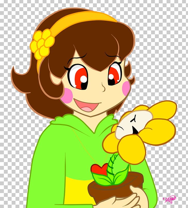 Undertale Flowey Digital Art PNG, Clipart, Boy, Cartoon, Chara, Character, Cheek Free PNG Download