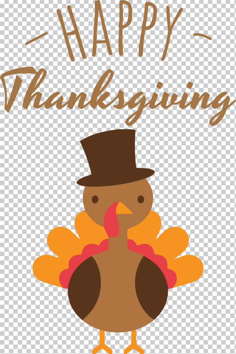 Happy Thanksgiving PNG, Clipart, Beak, Biology, Birds, Cartoon, Happy Thanksgiving Free PNG Download