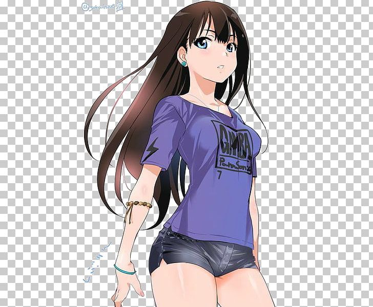 Anime The Idolmaster Cinderella Girls Manga 少女向けアニメ Art PNG, Clipart, Anime, Arm, Art, Black Hair, Brassiere Free PNG Download