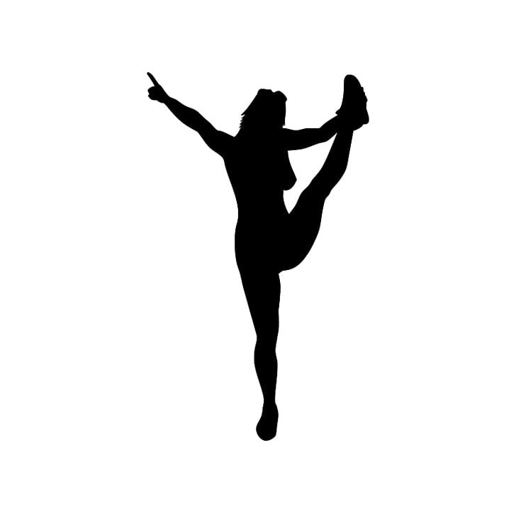 Silhouette Cheerleading PNG, Clipart, Arm, Ballet Dancer, Black, Black And White, Cheerleader Free PNG Download
