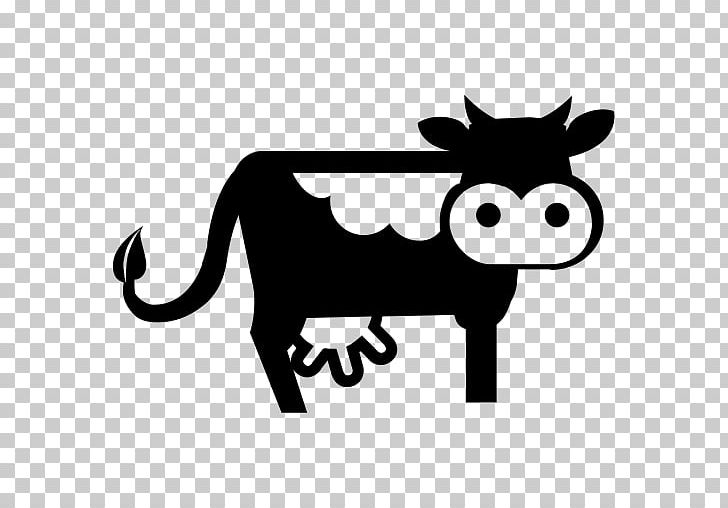 Dairy Cattle Milk Computer Icons PNG, Clipart, Animals, Black, Black And White, Carnivoran, Cat Free PNG Download