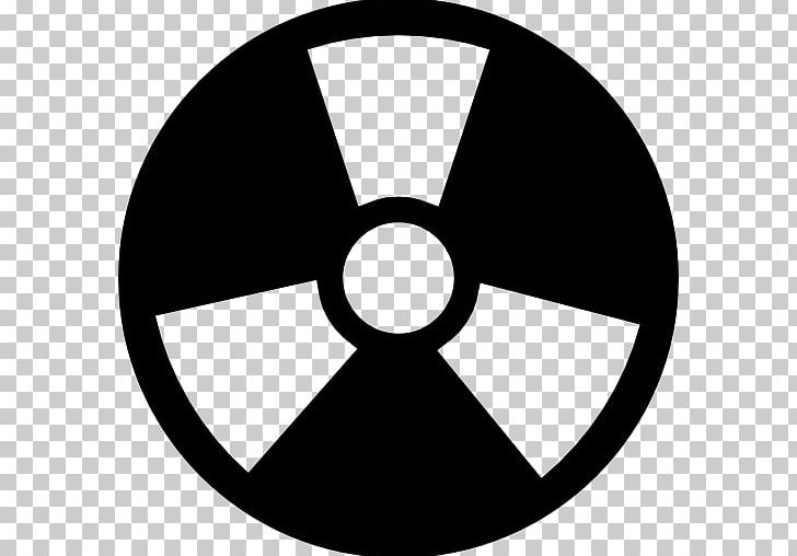 Radioactive Decay Computer Icons Radiation Symbol PNG, Clipart, Area, Biological Hazard, Black, Black And White, Circle Free PNG Download