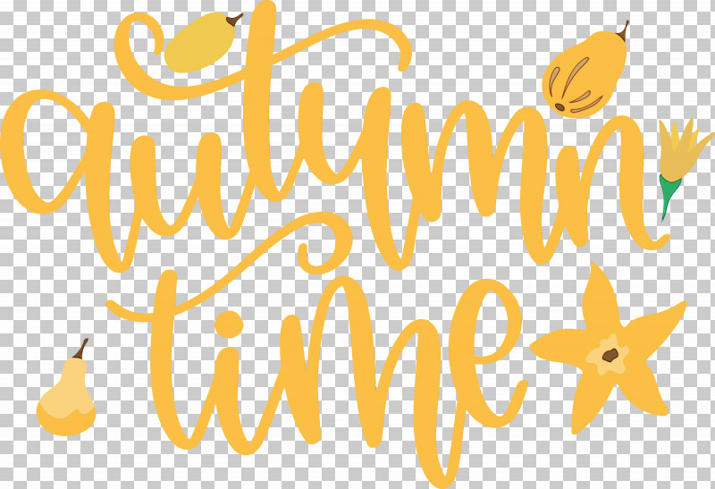 Flower Bananas Logo Calligraphy Yellow PNG, Clipart, Autumn Time, Bananas, Calligraphy, Commodity, Flower Free PNG Download