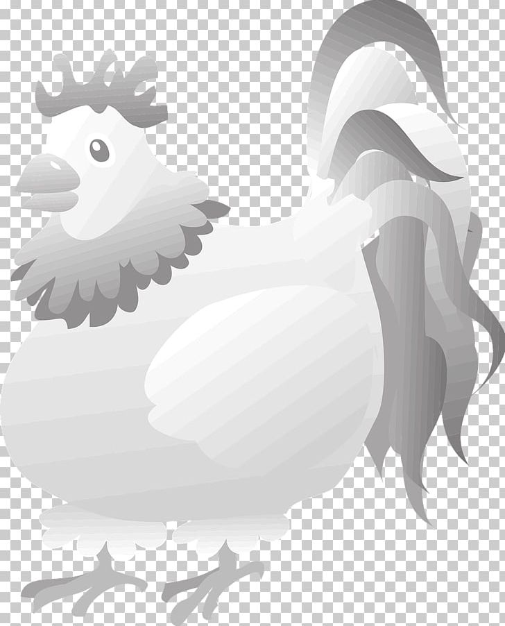 Rooster Chicken Bird Poultry Farming PNG, Clipart, Anatidae, Animals, Beak, Bird, Black And White Free PNG Download