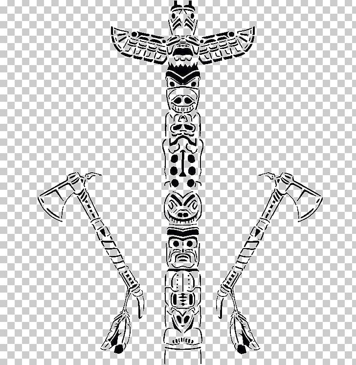 Totem Pole Coloring Book Drawing Visual Arts By Indigenous Peoples Of The Americas PNG, Clipart, Arm, Art, Black And White, Child, Coloring  Free PNG Download