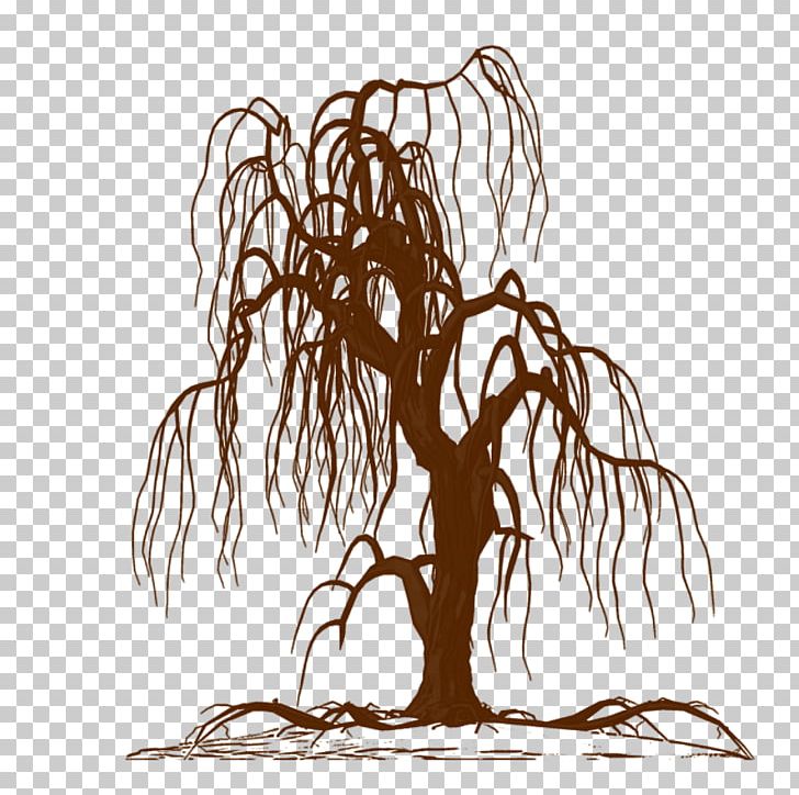 Wall Decal Weeping Willow Tree Drawing Silhouette PNG, Clipart, Andra, Art, Black And White, Branch, Dead Tree Free PNG Download